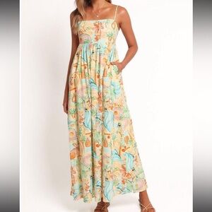 Petal and Pup Odessa Tropical Print Maxi Dress